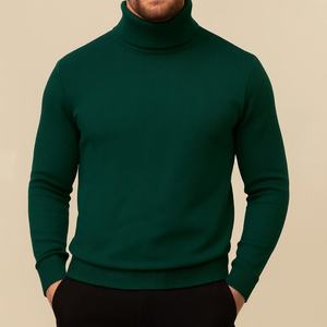 Suéter de Cuello Alto Personalizado, Tejido Acanalado, Informal, de Alta Calidad, Forrado, Suave, Venta al Por Mayor Directa de Fábrica ODM - Product Image 3