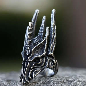 Seigneur Des Anneaux Sauron <b>Ring</b> Christian Jewelry with <b>Cross</b> Pattern for Gift - Product Image 5