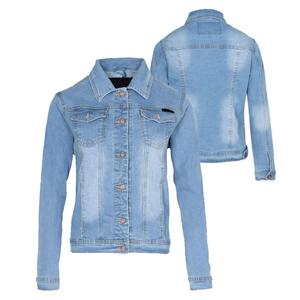 Logo personnalisé Veste en jean avec bordure en fourrure confortable pour femmes personnaliser pour la mode automne hiver élégant - Product Image 2