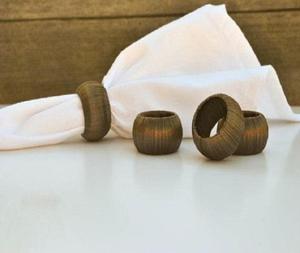 Servilleteros de madera modernos ecológicos tallados personalizados, servilletero de lujo para uso en fiestas y restaurantes de F S INTERNATIONAL - Product Image 3