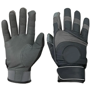 Gants de frappe de baseball en cuir taille adulte, logo personnalisé, respirants, ambidextres, entraînement au softball, gants de sport OEM - Product Image 1
