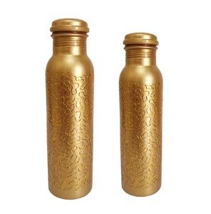 Botella de cobre puro clásica Exportador Botella de cobre de alta venta exigente Botella de cobre pura decorativa elegante al por mayor hecha a mano - Product Image 2