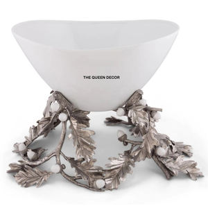 Bol décoratif en aluminium moulé en forme de fleur moderne, doré, design, décoration d'intérieur, cadeau occasionnel - Product Image 2