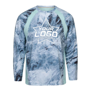 Maillot de pêche performant par sublimation personnalisé vente en gros chemise de soleil sweatshirts de protection UPF 50 + t-shirt de randonnée pour hommes - Product Image 3