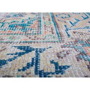 Handmade Vintage Blue Wool <b>Rug</b> Large <b>Boho</b> Style Medallion Abstract and Rectangle Pattern for Home Entryway Hallway-Pae-2069 - Product Image 3