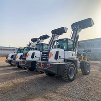 Nouvelle marque Mini-chargeuse sur pneus articulée 4x4 1t 1.5t 2t avec grappin à bois