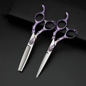 Tijeras de corte afilado de peluquería profesional al por mayor, juego de tijeras de corte y adelgazamiento, juego de tijeras de belleza de acero inoxidable - Product Image 6