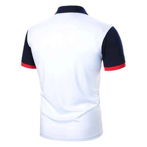 Nouveau polo d'été avec logo brodé personnalisé à la mode pour hommes polos à manches courtes chemises à impression personnalisée pour hommes - Product Image 3
