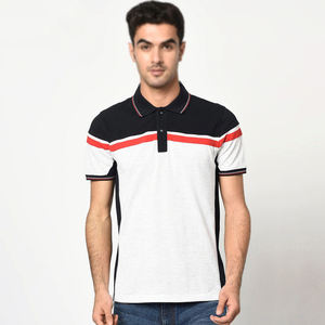Venta al por mayor 100% poliéster hombres Golf para Polo secado rápido doble color sublimación botón en blanco solapa impresión personalizada bordado - Product Image 5