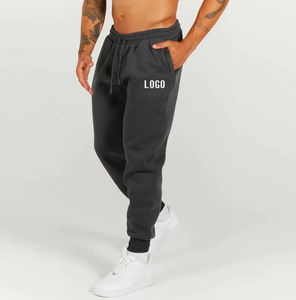 Vêtements de sport d'hiver ultra confortables personnalisés Pantalons de survêtement en toile pour hommes avec taille élastique pour la course d'entraînement en salle - Product Image 4