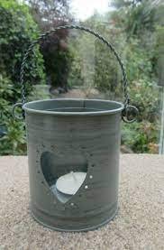 Porte-bougies en métal galvanisé et votif, articles décoratifs pour la maison, porte-bougies en métal votif fait à la main - Product Image 3