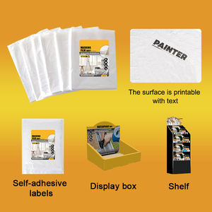 Bâche en plastique extra large anti-déchirure et anti-poussière pour peinture, toile de protection pour peintres - Product Image 6