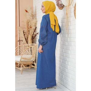 Nueva temporada mujer invierno ropa islámica Abaya vestido Kaftan túnica Dubai musulmán islámico moda turco hecho vestidos islámicos - Product Image 6