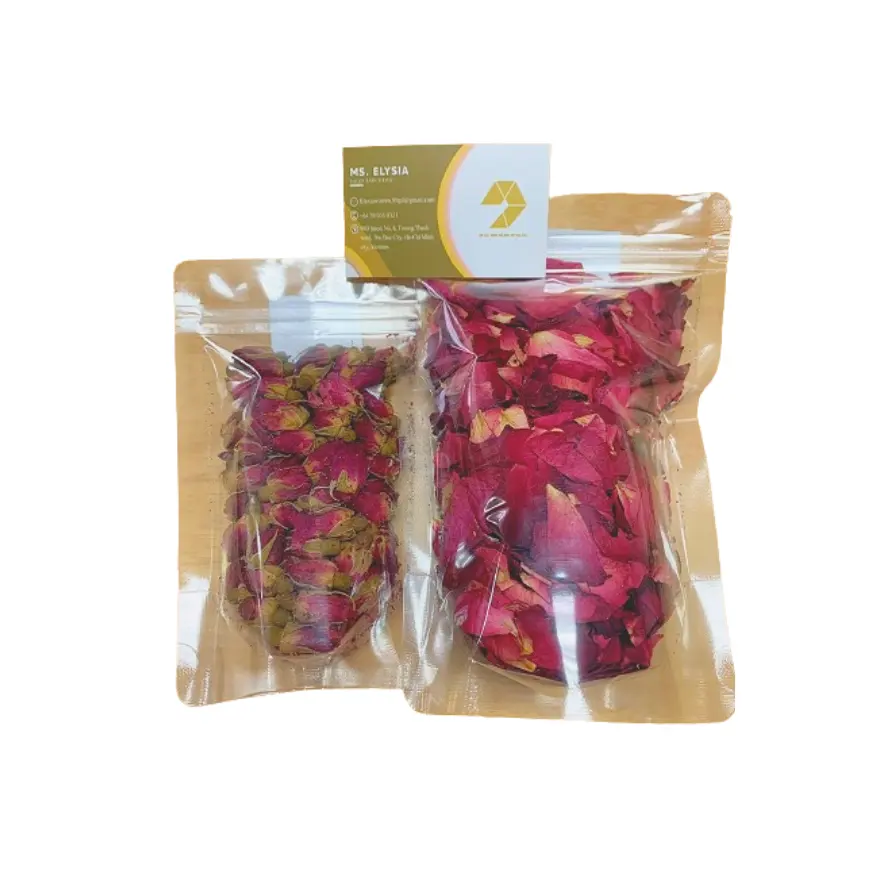 100% Natural Customized Edible Dried Herbs and Plants Rose High Quality Organic Dried Rose Bud