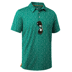 Polo de Golf Elástico de Alta Calidad, Absorbe la Humedad y Protege de los Rayos UV para Días Soleados, Diseño de Corte Regular, Camisetas Polo para Hombre - Product Image 1