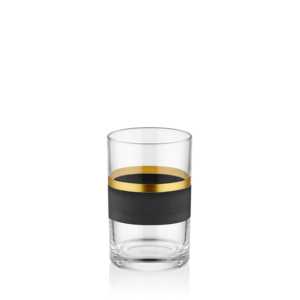 ชุดแก้วกาแฟด้านข้างสีดำสีทองชุดช้อนส้อมมี6ชุด - Product Image 2