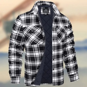 Nouvelle Collection 2026 – Veste Chemise Décontractée pour Homme à Capuche Unie, Manches Classiques, Fermeture Éclair, Tricotée, Extérieur en PU, Col Boutonné Thermocollé, Automne - Product Image 5