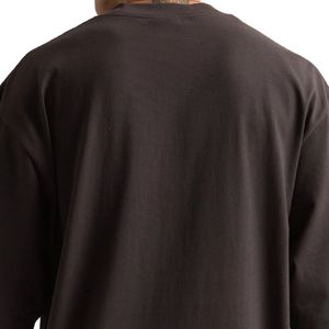 Camiseta cuadrada de algodón 100% para hombre, ropa de calle recortada de gran tamaño de 40g, tela de 220g, estampado de transferencia por sublimación de estilo tejido con patrón sólido - Product Image 6