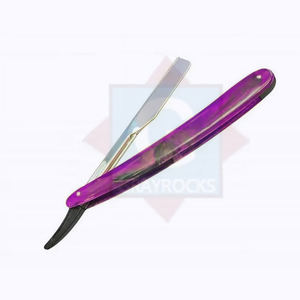 มีดโกนหนวดแบบตรงใบมีดสแตนเลสสำหรับร้านตัดผม - Product Image 3