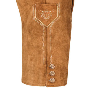 Pantalones cortos para hombre de alta calidad antiguos bávaros tradicionales Trachten Lederhosen sólidos personalizados ecológicos - Product Image 6