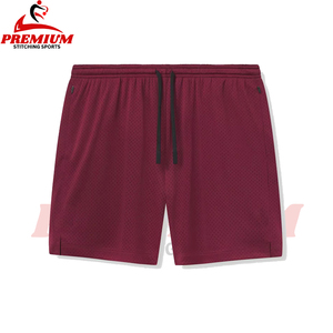 เสื้อบาสเก็ตบอลสั้นตาข่ายระบายอากาศสีทึบปักโลโก้ออกแบบได้ตามต้องการ - Product Image 2