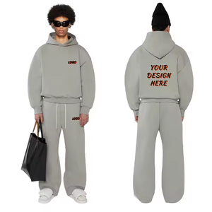 Conjunto Deportivo de Dos Piezas Unisex de Alta Calidad, Ligero y Transpirable, de Algodón, con Capucha, Logotipo Personalizado, para Invierno, Fitness y Jogging - Product Image 3