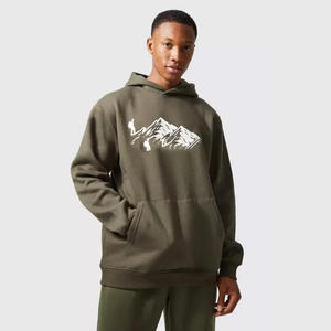 Pull à capuche personnalisé XXL pour hommes, survêtement en coton de haute qualité avec sérigraphie incroyable, grande taille pour l'hiver - Product Image 5