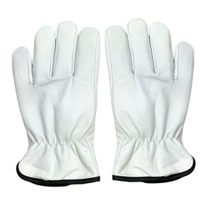 Gants de conducteur en cuir de chèvre de fabrication en gros avec doublure Keystone Thumb et polaire chaude et durable. - Product Image 1