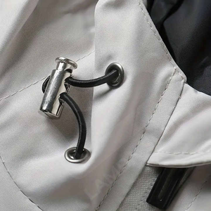 Chaquetas Cortavientos con Logotipo Personalizado OEM, Chaquetas Deportivas para Hombre, Chaqueta Cortavientos con Cremallera Completa, Chaqueta Cortavientos Estadounidense para Hombre, Sudadera con Capucha 100% Algodón - Product Image 4