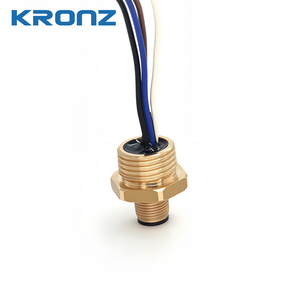 KRONZ Macho Receptáculo Brida <span class=keywords><strong>M12</strong></span> <span class=keywords><strong>Conector</strong></span> circular 1/2 "NPT Voltaje de <span class=keywords><strong>4</strong></span> <span class=keywords><strong>pines</strong></span> 300V AC/DC Montaje en Panel de metal <span class=keywords><strong>Conector</strong></span> de cable <span class=keywords><strong>M12</strong></span> - Product Image 5