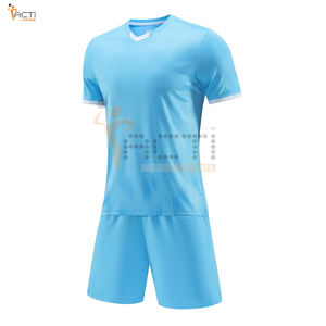 Uniforme de fútbol más vendido de alta calidad, ligero, hecho en poliéster, uniforme de fútbol para adultos - Product Image 1