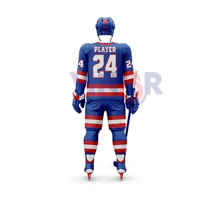 Wholesale High Quality New Adults Wear Comfortable Ice Hockey Uniform Digital Print 100% Polyester Quick Dry Ice Hockey Uniform - Product Image 2