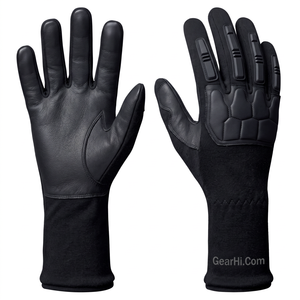 Guantes Tácticos Resistentes a Impactos y Cortes, Ajuste Delgado, Unisex, Palma de Piel de Cabra, Dorso de Aramida FR, Destreza Garantizada, para Trabajo al Aire Libre - Product Image 1