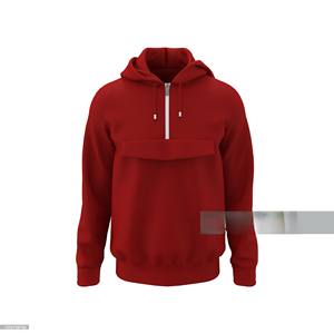 Sudadera con Capucha Extra Grande de Cuello Redondo para Hombre, Mezcla de Poliéster/Algodón, Lisa, Teñida, para Invierno - Product Image 3