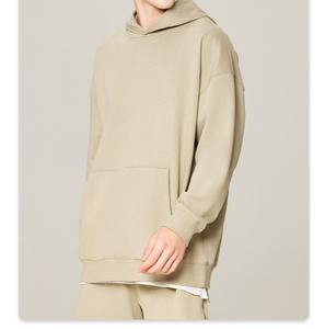 เสื้อฮู้ดผ้าคอตตอนโอเวอร์ไซส์ผ้าฟลีซหนาพิเศษสำหรับผู้ชายใส่100% โลโก้ได้ตามต้องการสำหรับฤดูหนาว - Product Image 4