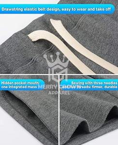 กางเกงขาสั้นซับเหงื่อสำหรับผู้ชายกางเกงขาสั้นผ้าฟลีซย้อมสีล้วนแบบลำลองสำหรับฤดูร้อน2025ปรับแต่งได้ - Product Image 4