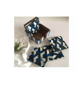 Wholesale Bone Inlay Coasters Stylish Design Tableware Coasters For Drinks Cups & Other <b>Small</b> Dishes Available at Low Price - Product Image 3