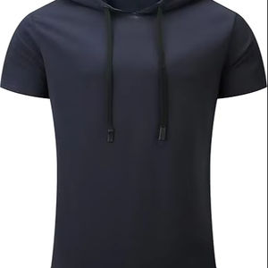 Sudadera con Capucha para Hombre, Estilo Casual de Invierno, Lavado Ácido, Color Sólido, Secado Rápido, Transpirable, Corte Regular, 100% Algodón, con Bolsillo - Product Image 1