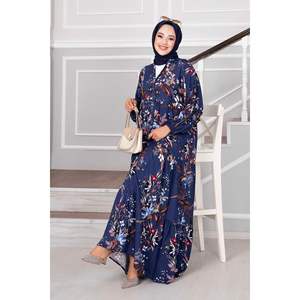 Robe Hijab en Viscose avec Robe Bleu Marine - Product Image 6
