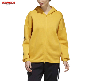 เดรสสเวตเชิ้ตนุ่มมีฮู้ดพิมพ์ลายเสื้อสเวตเชิ้ตปรับแต่งลายนูนสำหรับผู้หญิงขายส่ง - Product Image 4