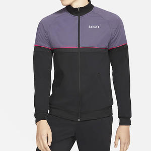 Survêtements pour hommes à col montant avec fermeture éclair, matière ajustable, manches longues, couleur unie / Prix de gros 2026 - Product Image 2