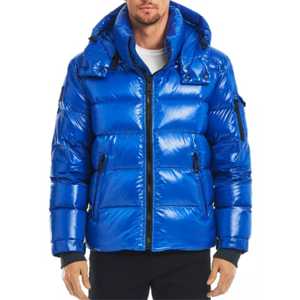 Chaqueta de Invierno Personalizada con Logotipo para Jóvenes y Adultos, Chaqueta Abrigada de Invierno, Chaqueta Bomber Gruesa de Nailon Brillante para Hombre, Envío DDP - Product Image 3