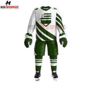 Uniforme de hockey sur glace personnalisé unisexe avec motif vierge prix de gros vêtements de sport d'équipe décontracté sublimation avec logo - Product Image 4