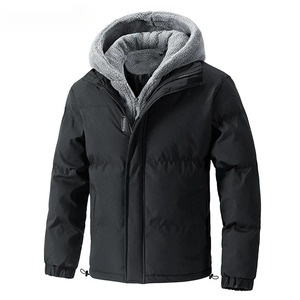 Men's <b>Puffer</b> <b>Jacket</b> Oversized Hooded Stand Canvas Waterproof Outdoor Sports European Size M-5XL Wilderness Climbing <b>Thin</b> Man - Product Image 1
