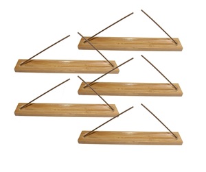 5 Pieces Bamboo <b>Wood</b> Incense Sticks Holder Incense <b>Burner</b> Ash Catcher 9.06 Inches Long (<b>Wood</b> Color)- Incense Stick Holder - Product Image 6