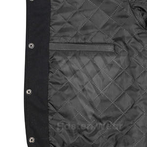 Veste universitaire personnalisée de style High Street pour hommes, 100% laine, écologique, col montant, broderie, veste universitaire - Product Image 5