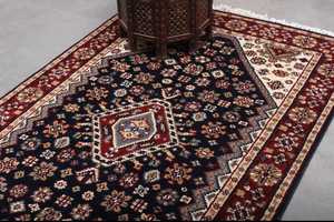 Haute qualité 5x8 moderne abstrait brodé Style turc tapis noué à la main coton pour la maison salon hôtels Restaurants - Product Image 3