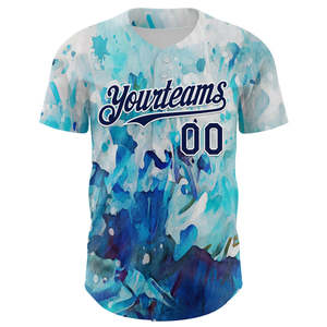 เสื้อเบสบอลแท้ผ้าแห้งเร็วผ้าแห้งเร็วดีไซน์มืออาชีพสำหรับการแข่งขันกีฬา - Product Image 5