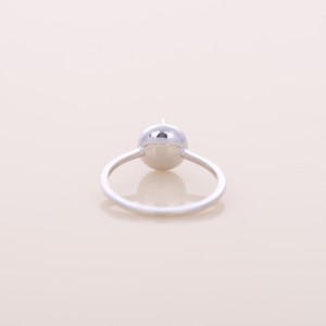 Bague de fiançailles en argent sterling 925 massif avec halo de diamants roses ronds de 1,04 ct cultivés en laboratoire - Product Image 4