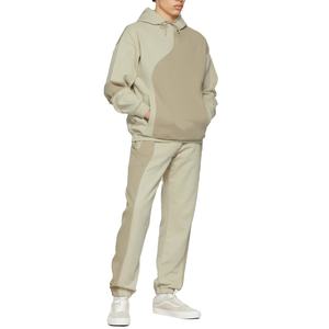 Capucha de manga larga con cordón para hombre, superventas, ropa de calle de calidad superior, bloque de color, Patchwork, logotipo personalizado, estampado de gran tamaño - Product Image 4